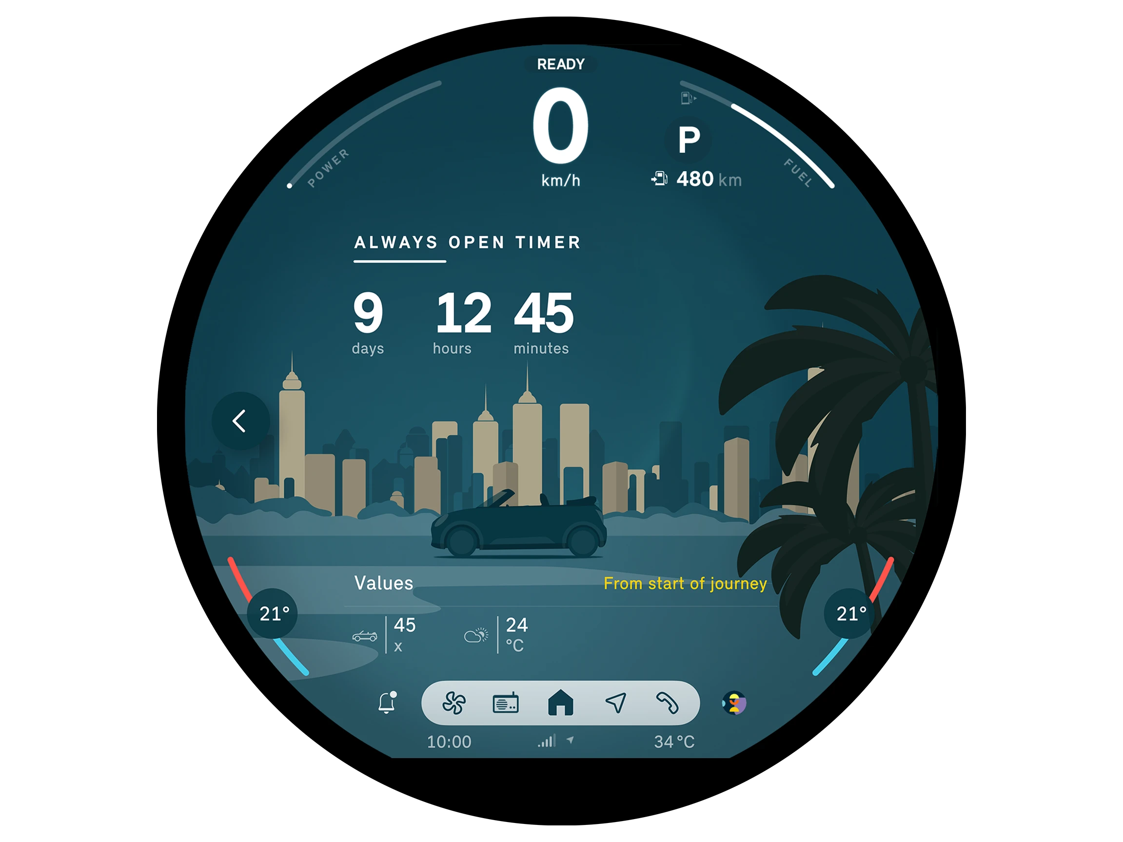 MINI Cooper Cabrio - interior - pantalla OLED