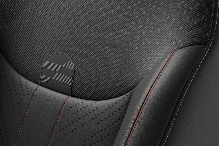 MINI totalmente eléctrico - galería interior - tapicería estilo jcw